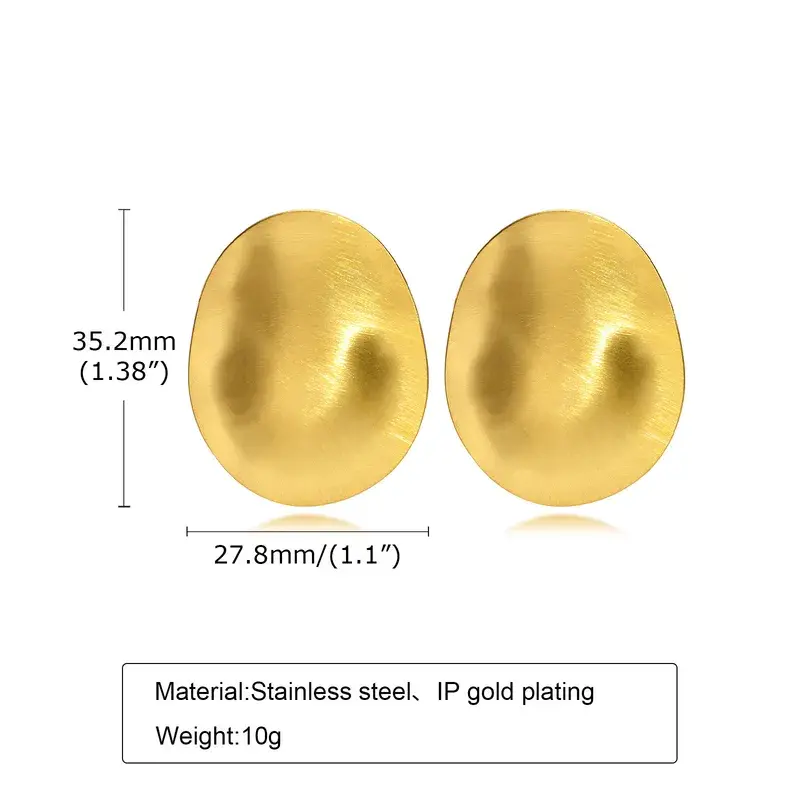 Golden Curve Earrings - FY0031